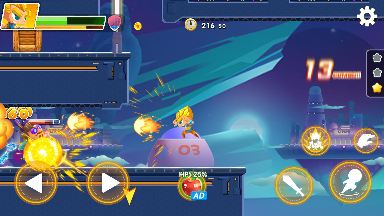 Hero the Man Transform to Super Z SSJ Warriors 1.7.0.109 Screenshot 3