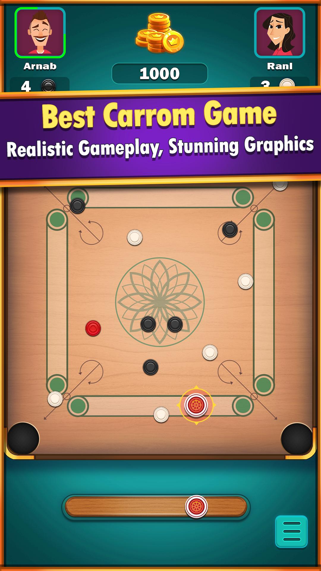 Carrom World Online & Offline carrom board game 1.67 Screenshot 1