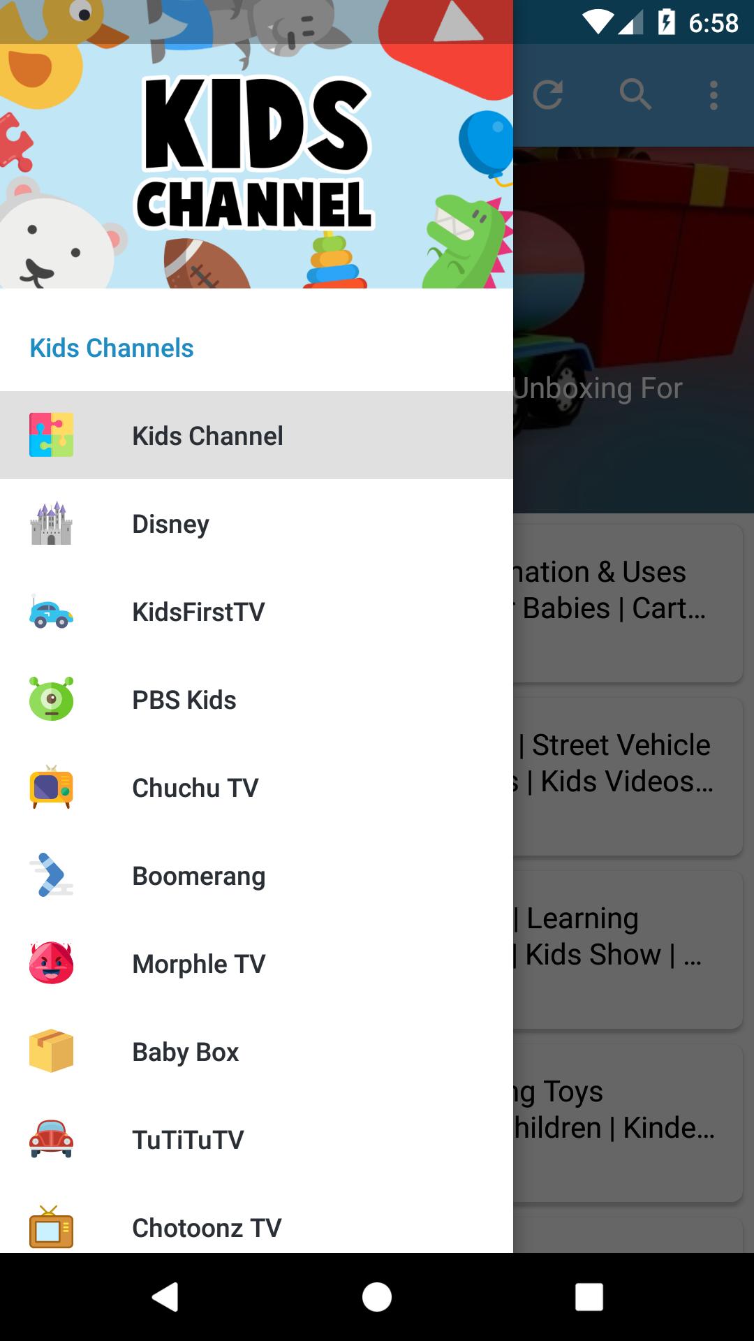 Kids Videos 1.4 Screenshot 1