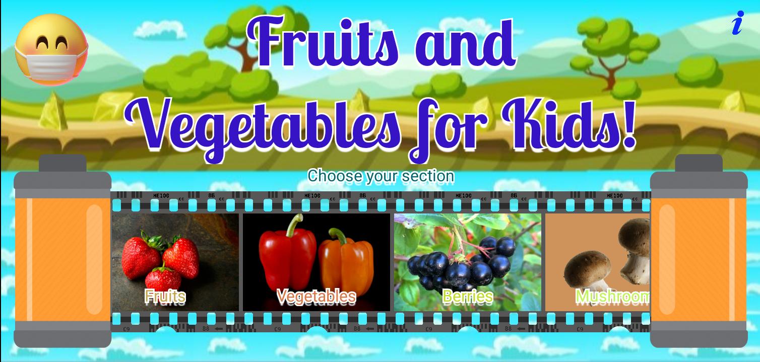 Fruits and Vegetables for Kids 1.0.1 Screenshot 1