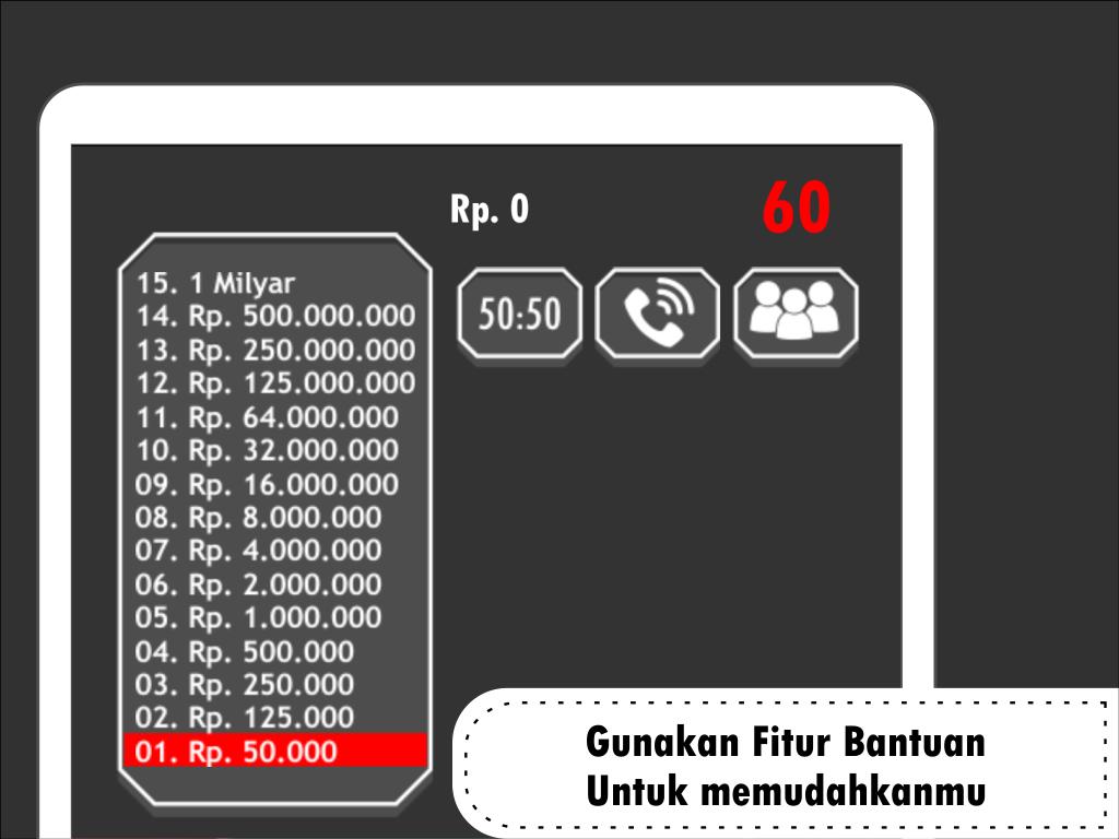 Kuis 1 Milioner Indonesia 1.0.4 Screenshot 3