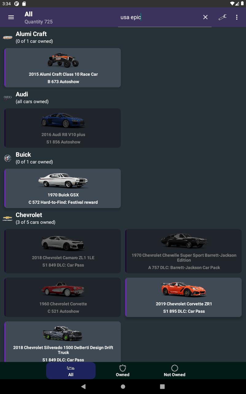 Car Tracker for Forza Horizon 4 1.2.9 Screenshot 12