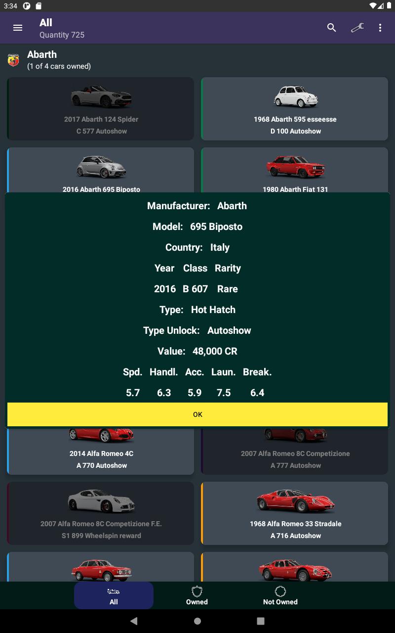Car Tracker for Forza Horizon 4 1.2.9 Screenshot 15