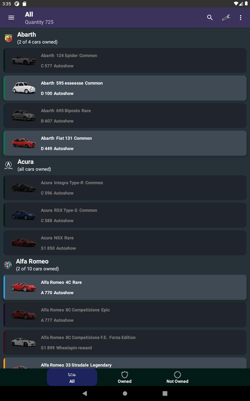 Car Tracker for Forza Horizon 4 1.2.9 Screenshot 16