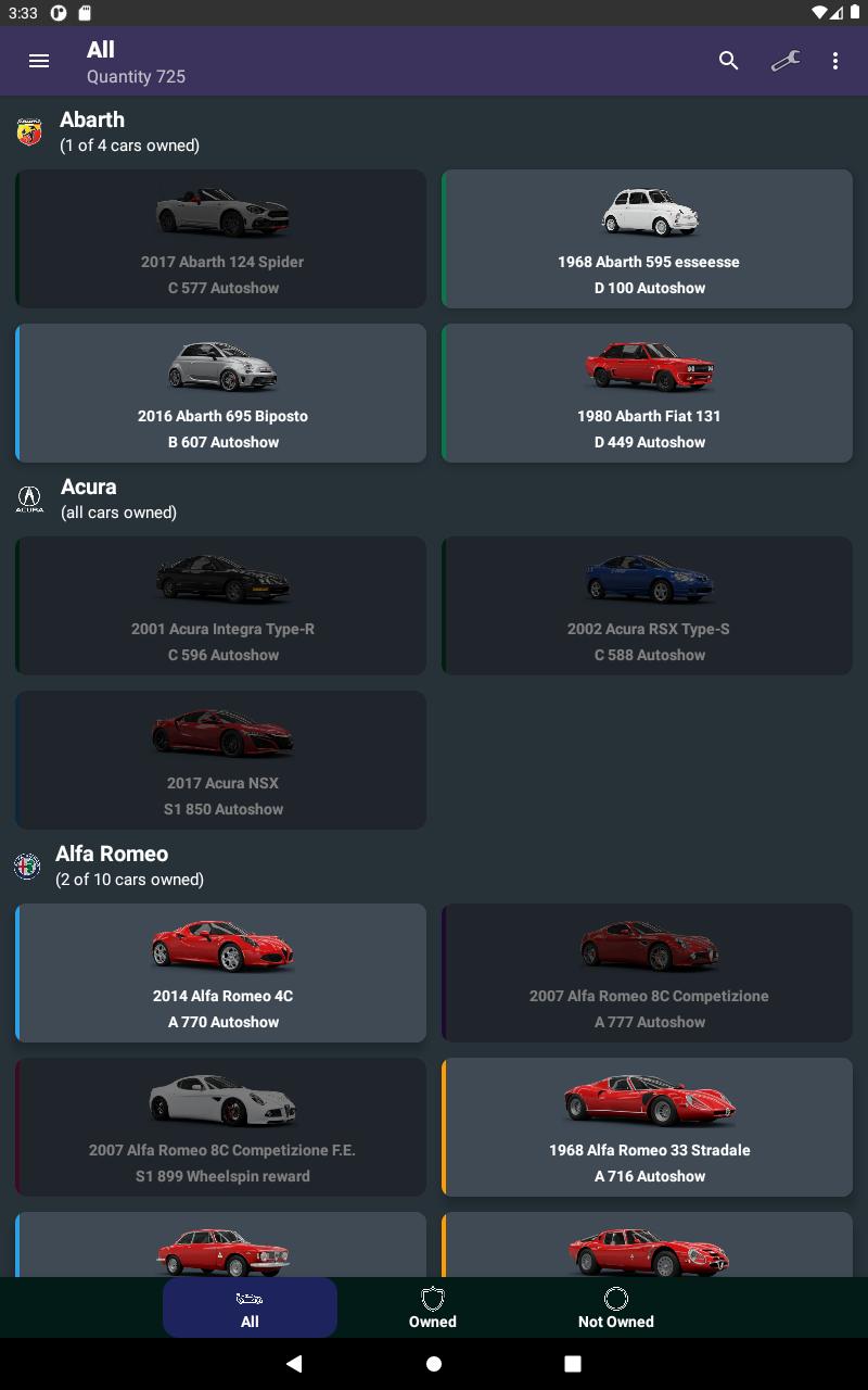 Car Tracker for Forza Horizon 4 1.2.9 Screenshot 9