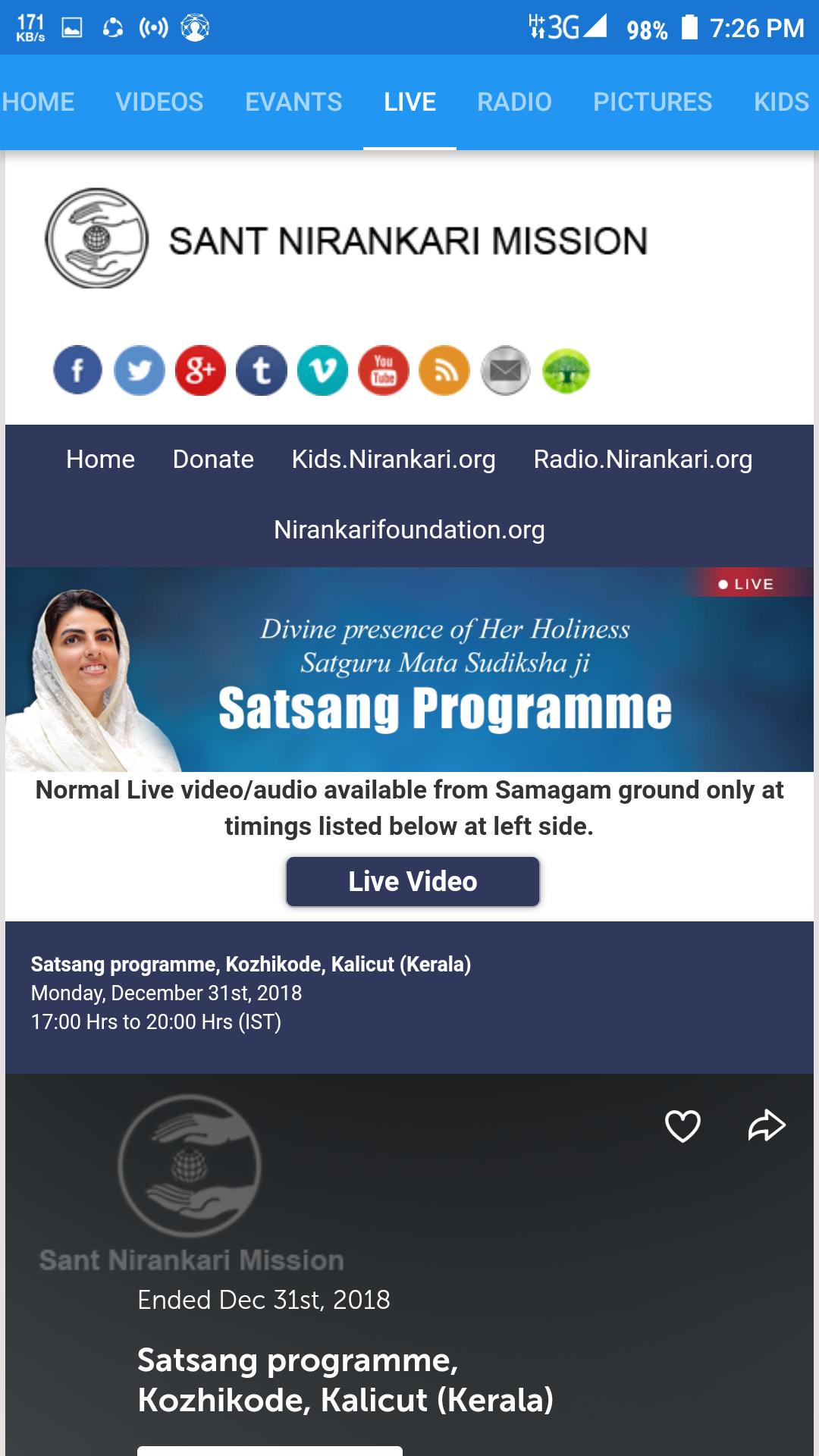 Nirankari App : Events, Live, Videos, Radio & Kids 1.2.44 Screenshot 4