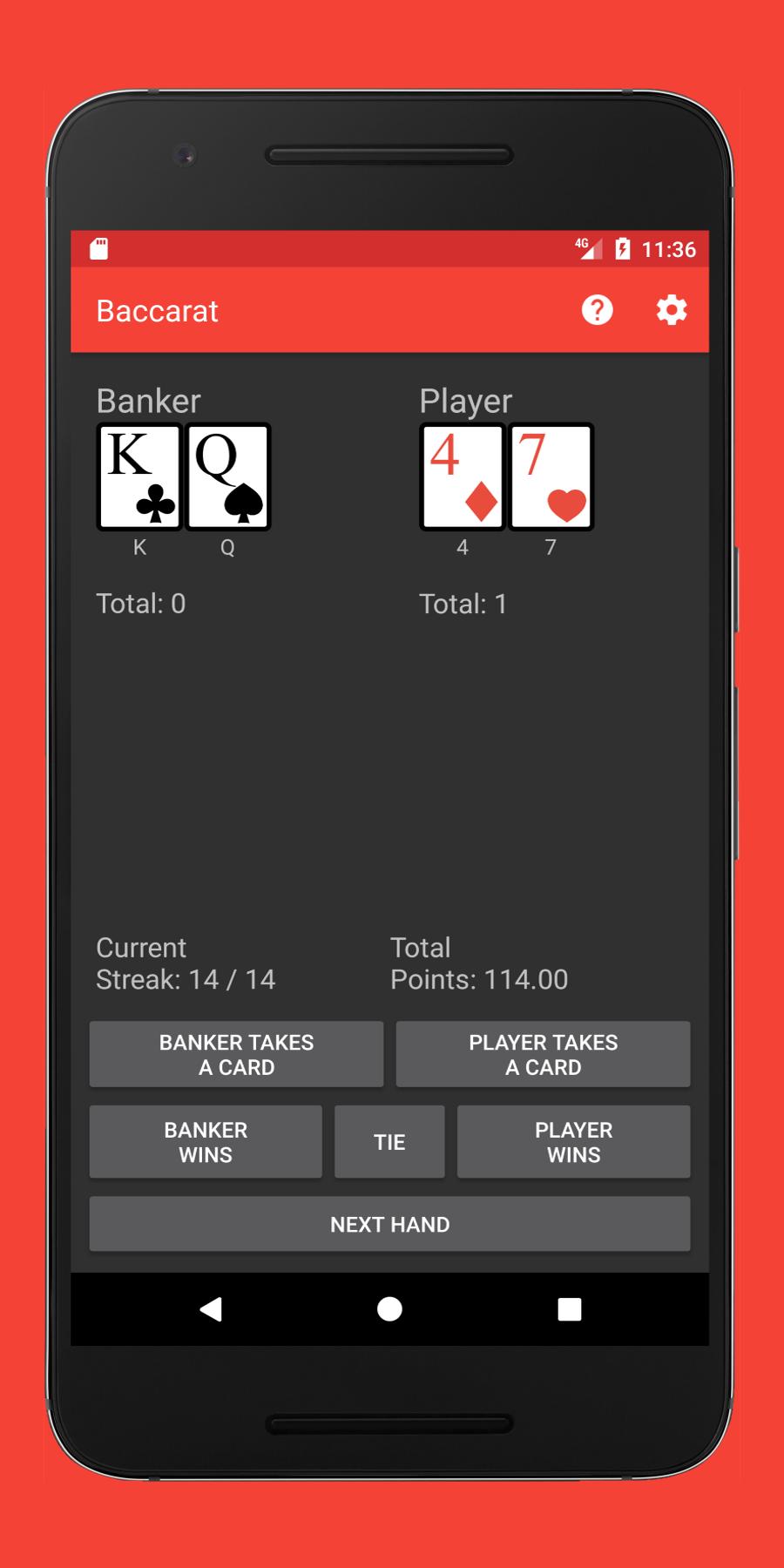 Learn Baccarat 1.4 Screenshot 1