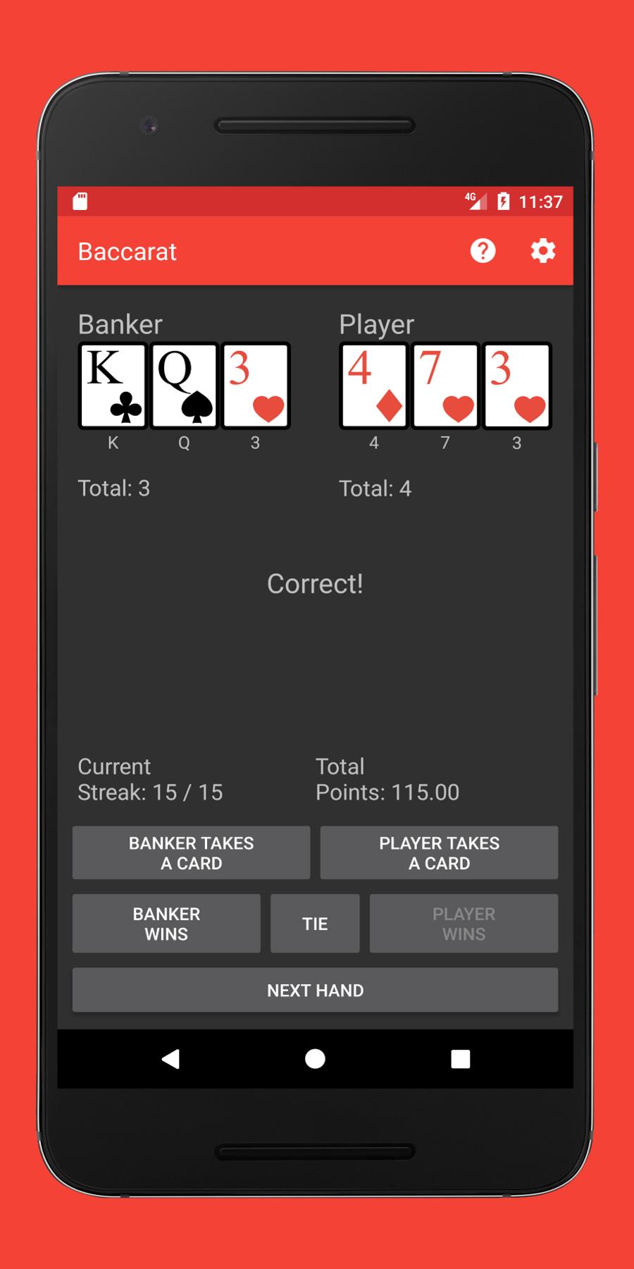 Learn Baccarat 1.4 Screenshot 2