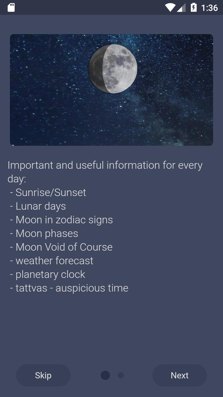 Moon Assistant Lunar calendar & weather forecast 1.5.4 Screenshot 1