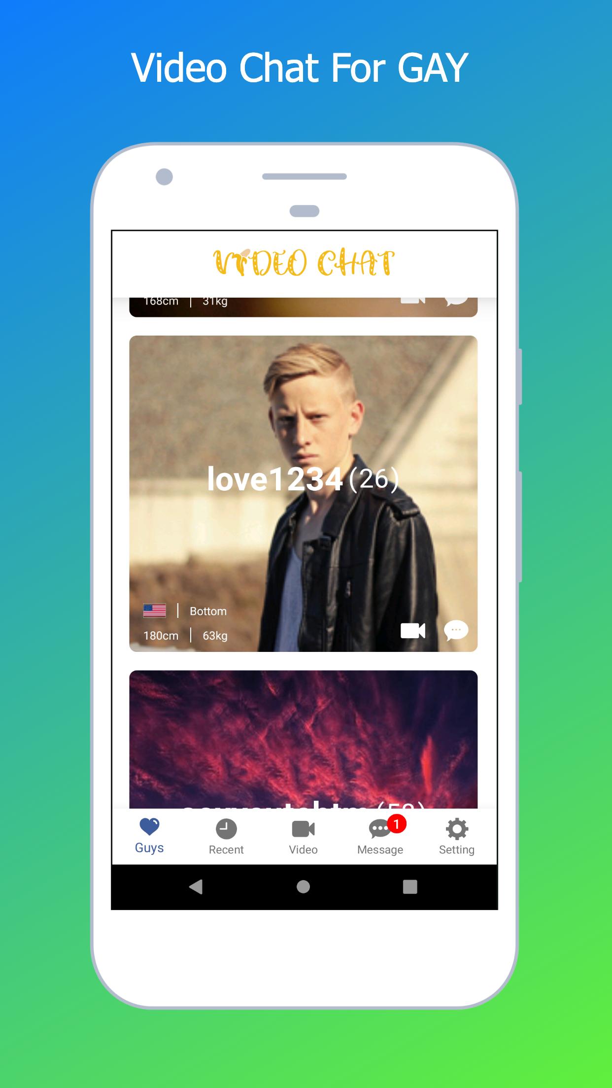 vichat - gay video chat app 2.7 Screenshot 1
