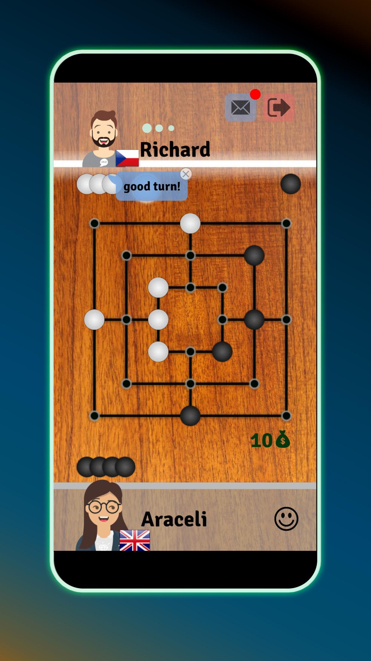 Mills Nine Men's Morris - Free board game online 1.110 Screenshot 1