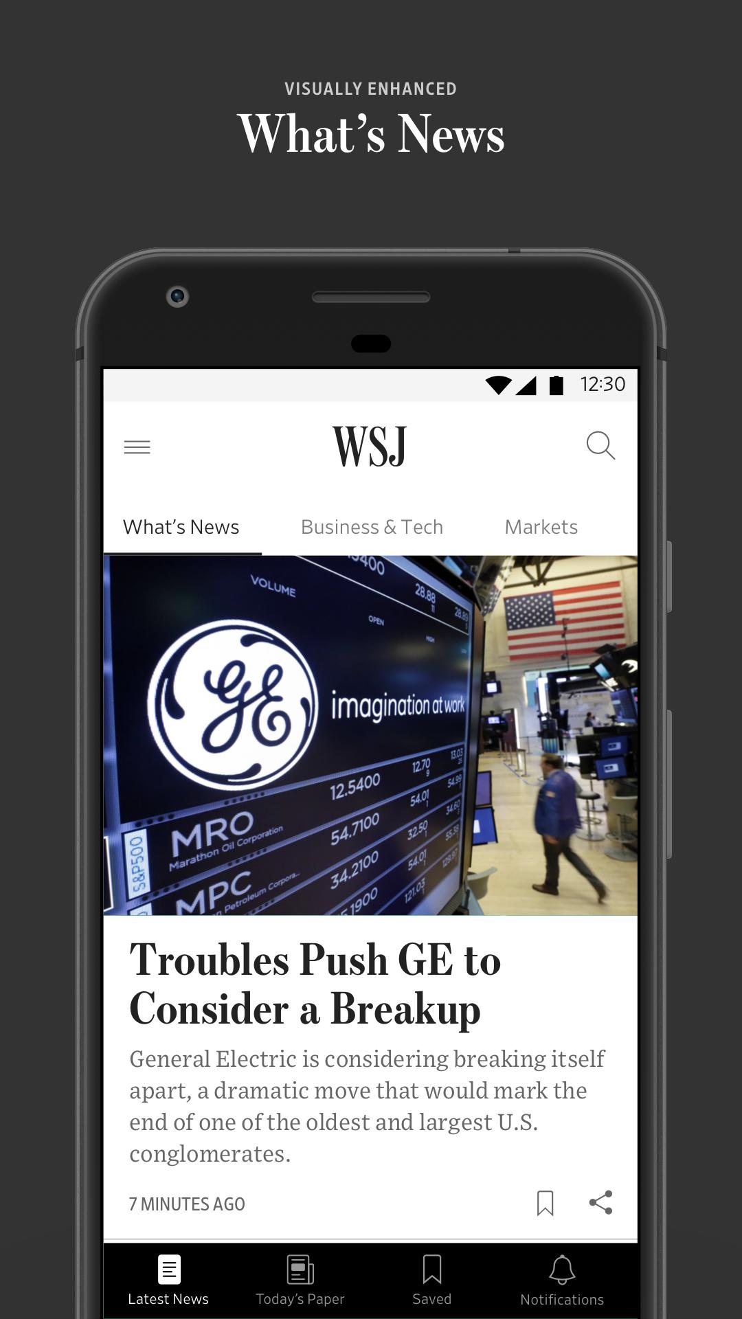 The Wall Street Journal: Business & Market News 4.28.0.8 Screenshot 1