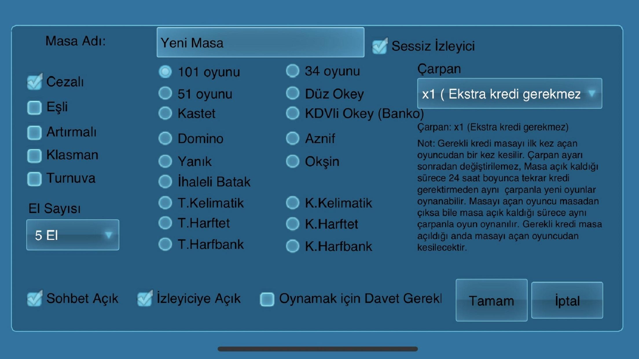 101 Okey Domino hakkarim.net 1.9.4 Screenshot 11