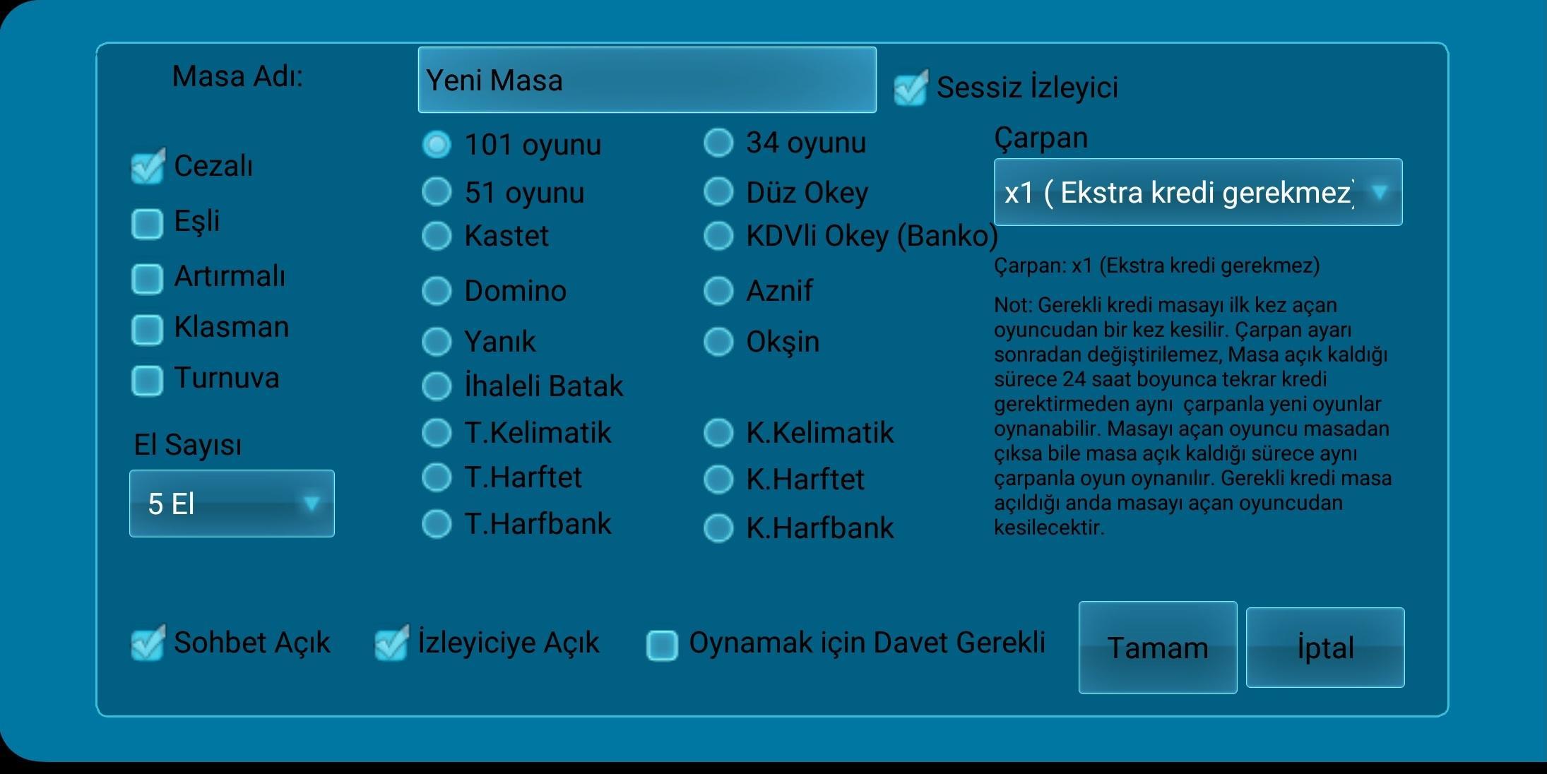 101 Okey Domino hakkarim.net 1.9.4 Screenshot 5