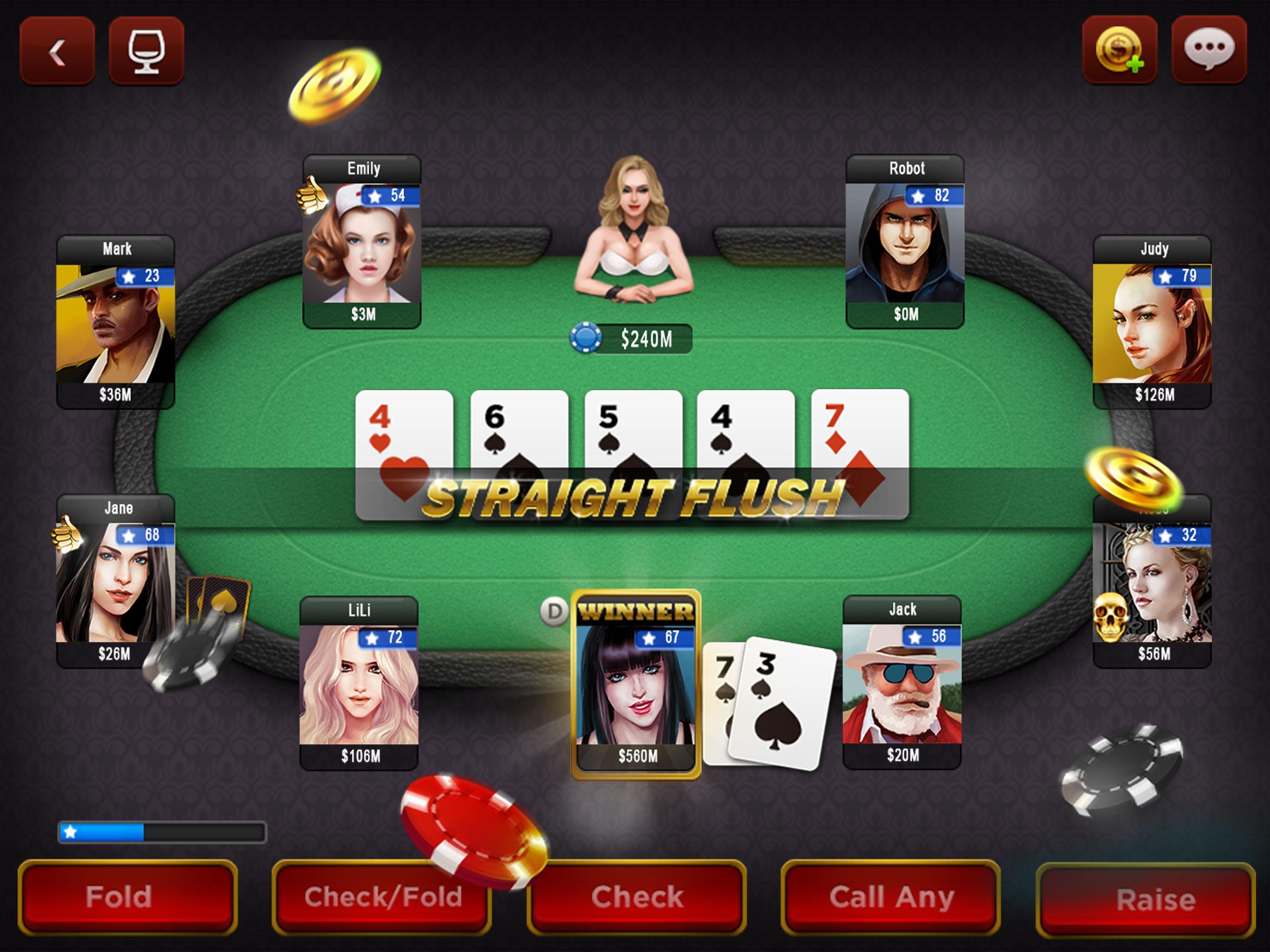 Spark Poker - Live Texas Holdem Free Casino 2.7 Screenshot 6
