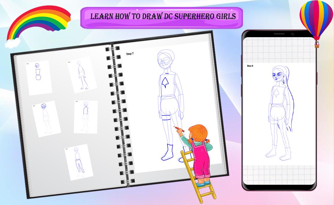 How to Draw SuperHero Girls 0.0.2 Screenshot 1