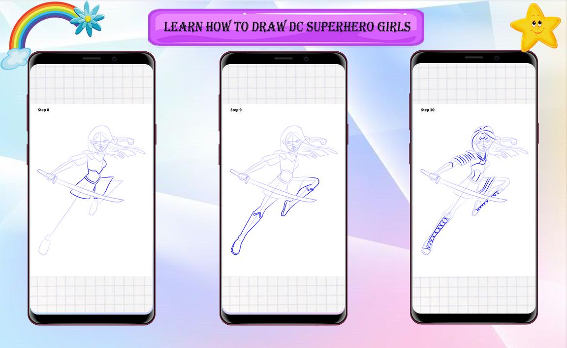 How to Draw SuperHero Girls 0.0.2 Screenshot 2