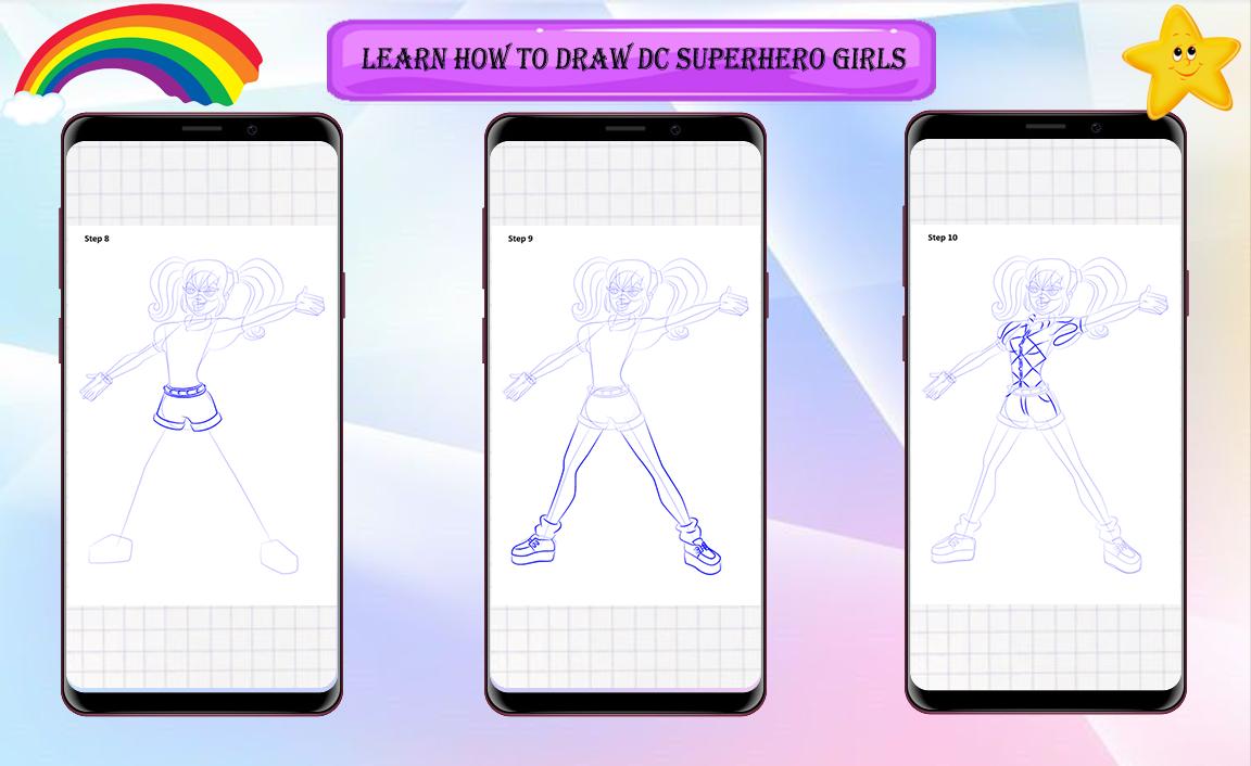 How to Draw SuperHero Girls 0.0.2 Screenshot 4