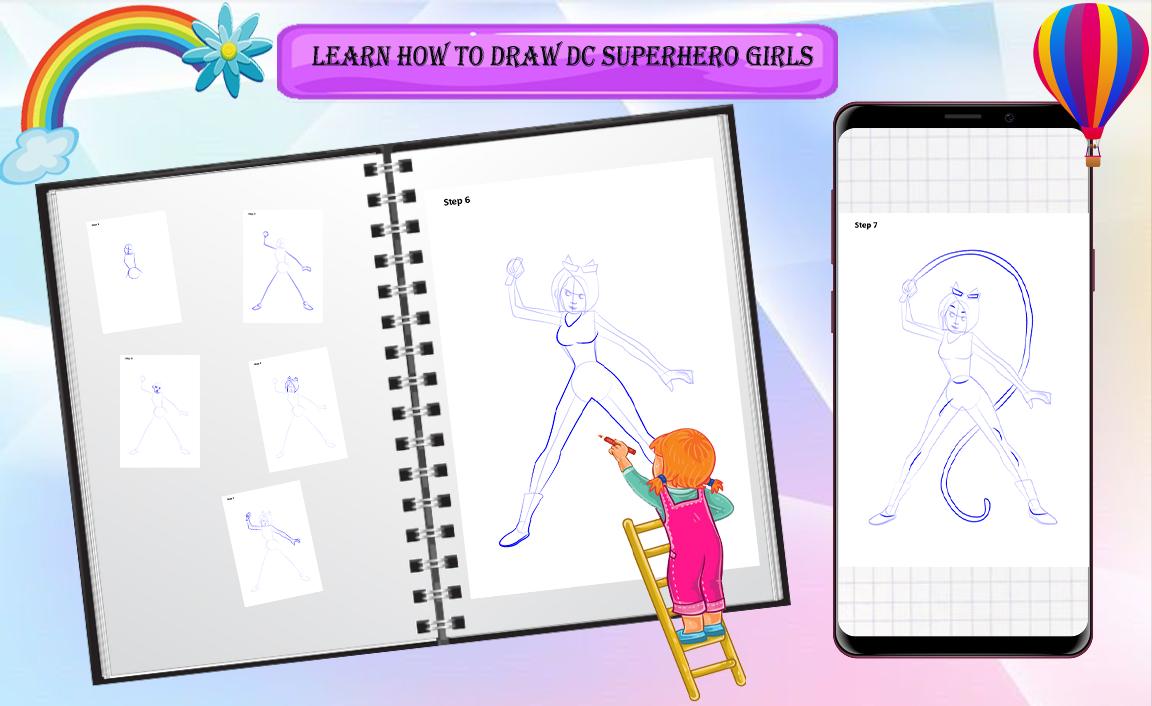 How to Draw SuperHero Girls 0.0.2 Screenshot 5