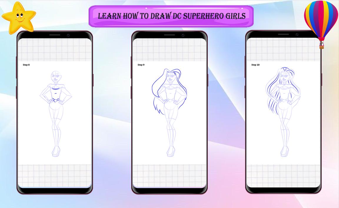 How to Draw SuperHero Girls 0.0.2 Screenshot 6