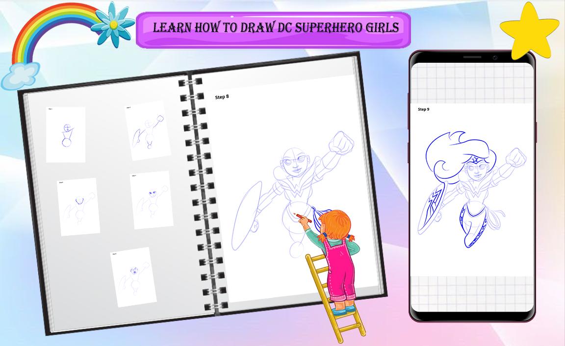 How to Draw SuperHero Girls 0.0.2 Screenshot 7