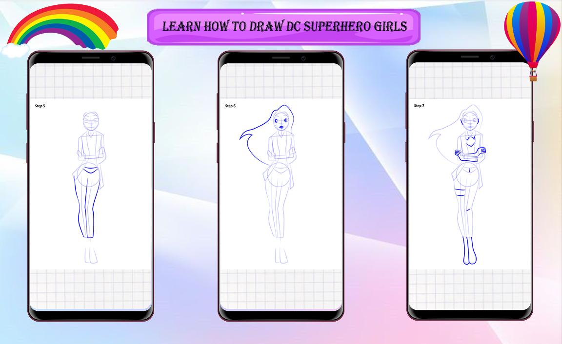 How to Draw SuperHero Girls 0.0.2 Screenshot 8