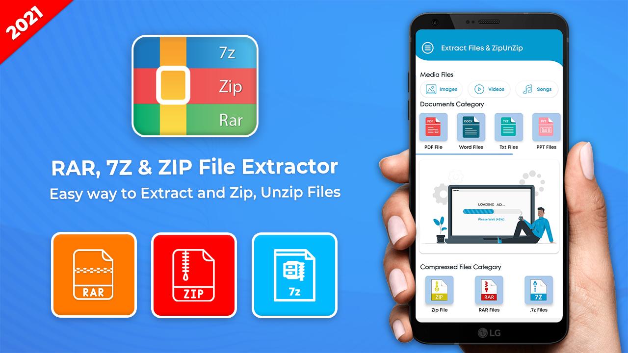 File Extractor amp; Zip Maker (Rar , 7z , Zip) screenshot