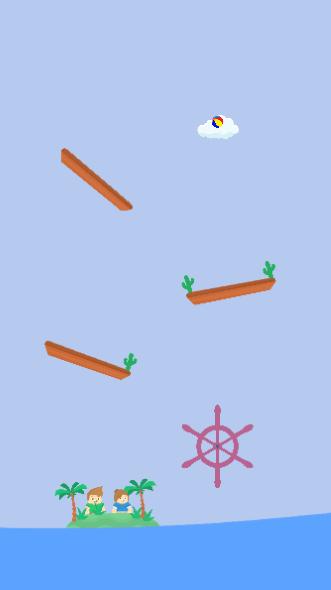 Sky Ball 2D Platform Game with Challenging Levels 1.9 Screenshot 1