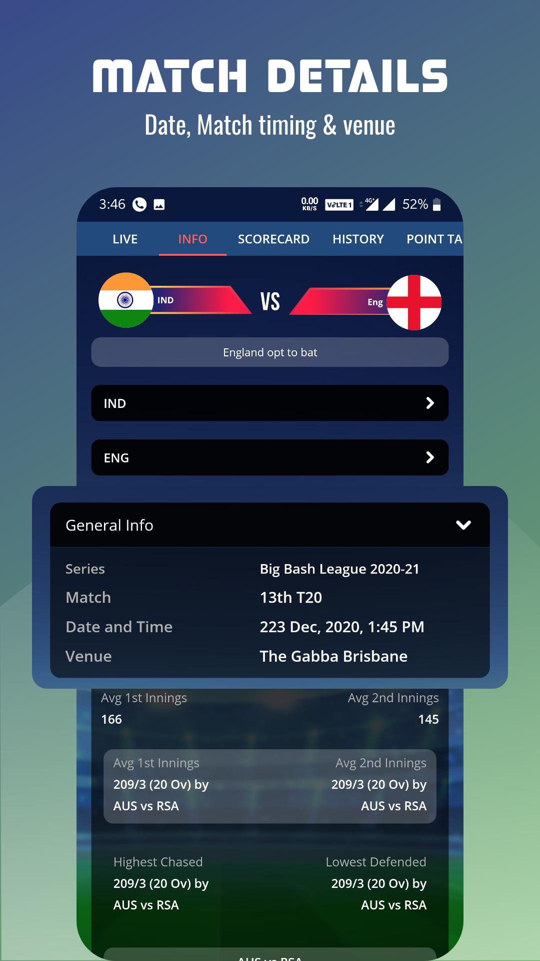Eagle Cricket Live Line cricket scorecard live 1.3 Screenshot 7