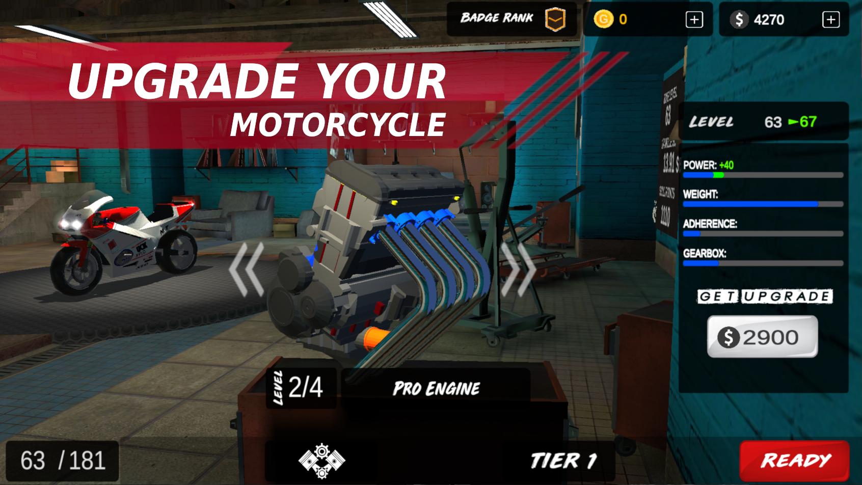 Rebel Gears Drag Bike Racing / CSR Race Moto Game 1.3.2 Screenshot 14