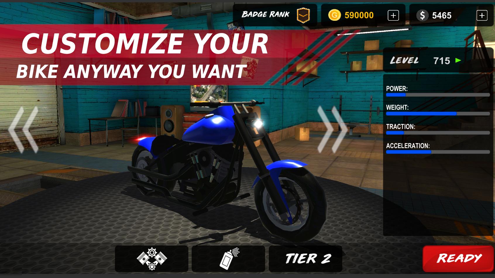 Rebel Gears Drag Bike Racing / CSR Race Moto Game 1.3.2 Screenshot 16