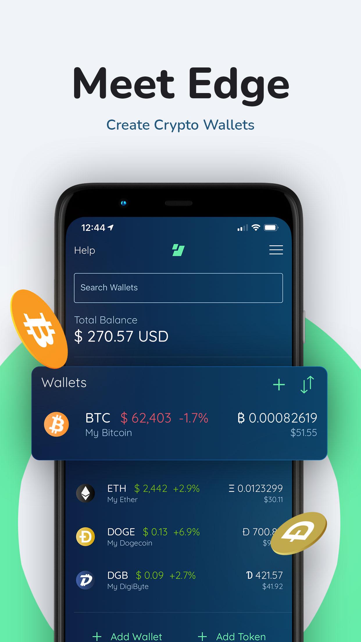 Edge Bitcoin & Crypto Wallet 2.6.1 Screenshot 1