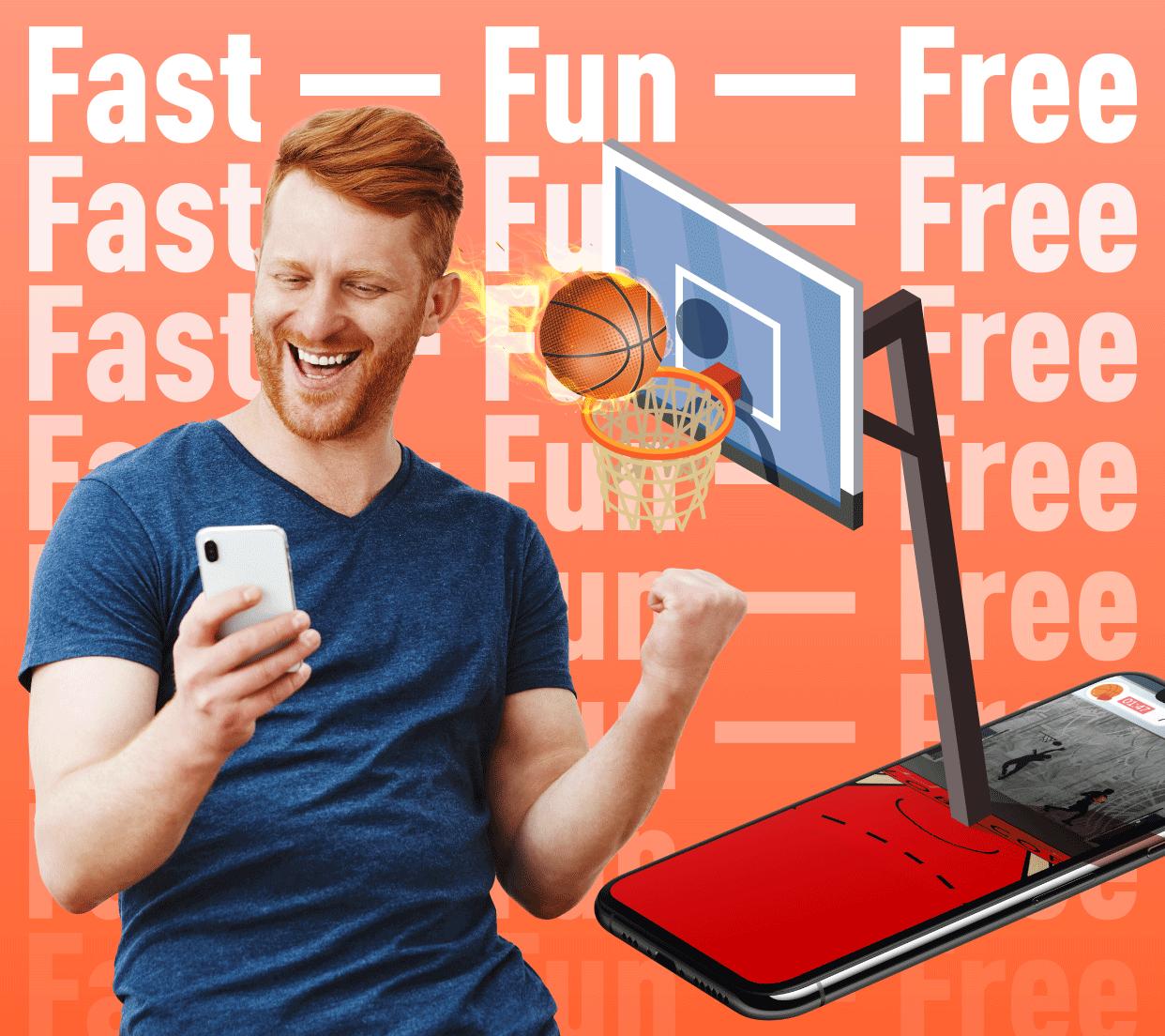 Basketball Fast, Fun, Free 1.662 Screenshot 1