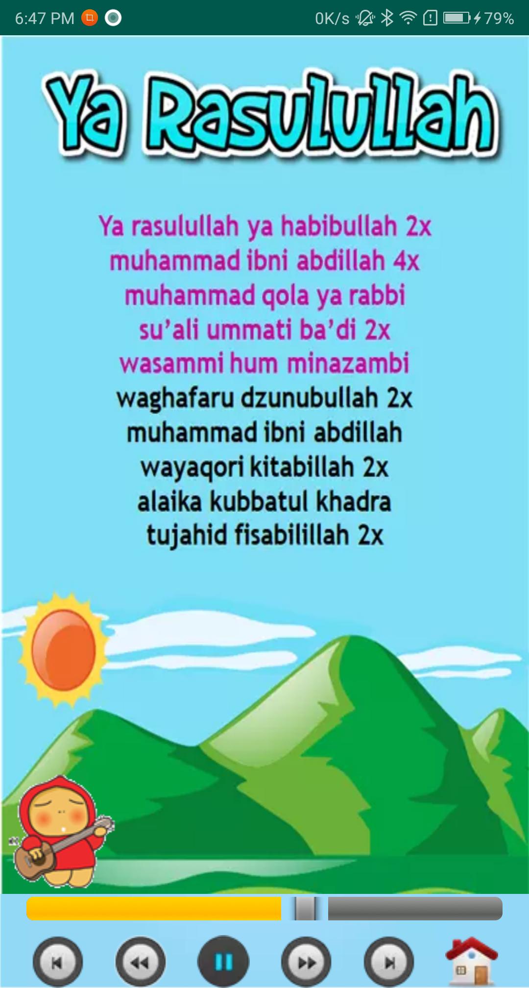 lagu anak anak offline sholawat nabi 1.0.1 Screenshot 14