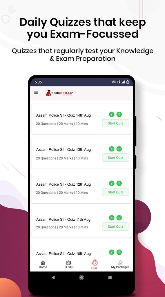 EduGorilla’s Assam Police SI Test Series App 01.01.161 Screenshot 5