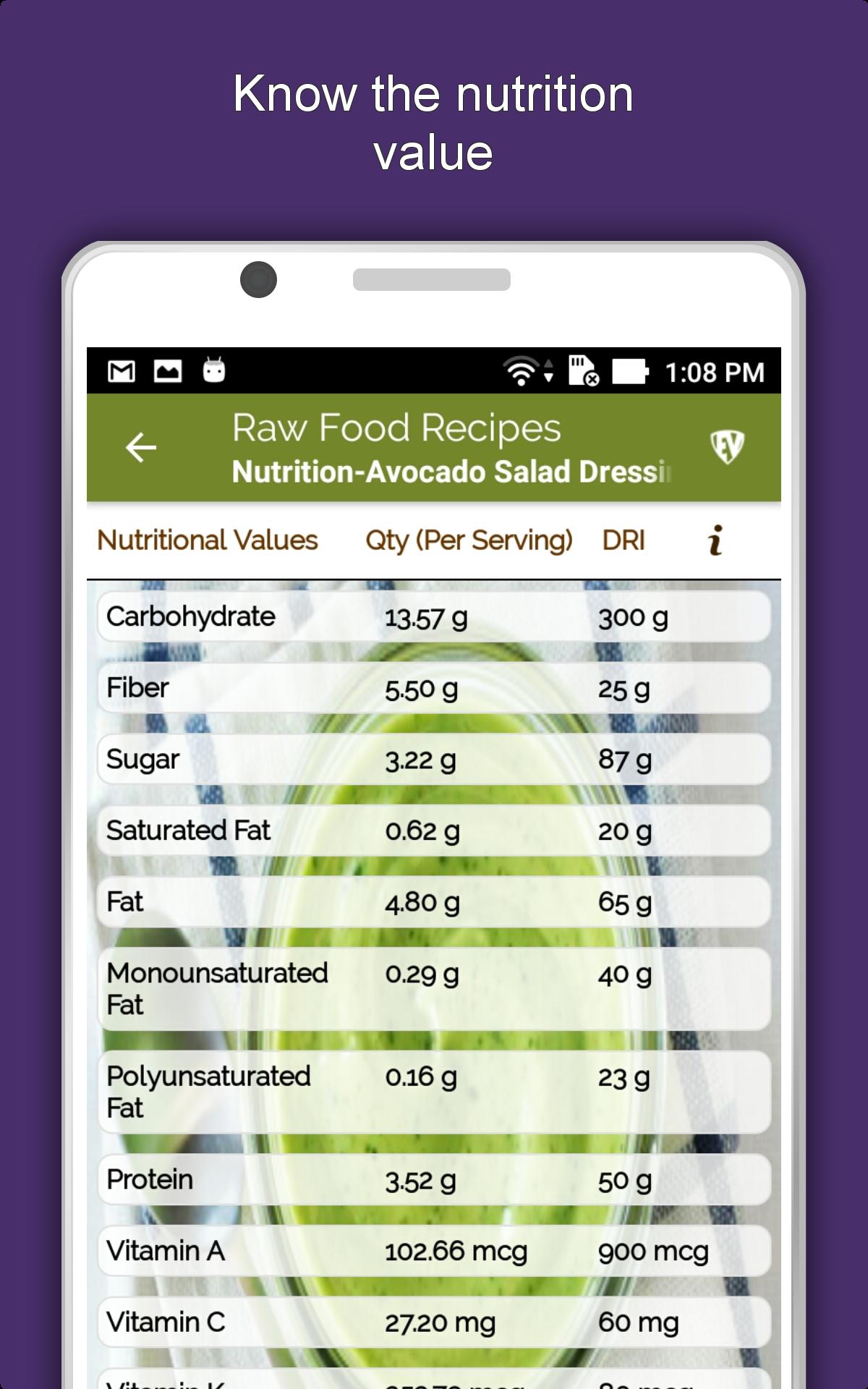 Raw Food Recipes Offline: Healthy, Nutritious Diet 1.1.9 Screenshot 15