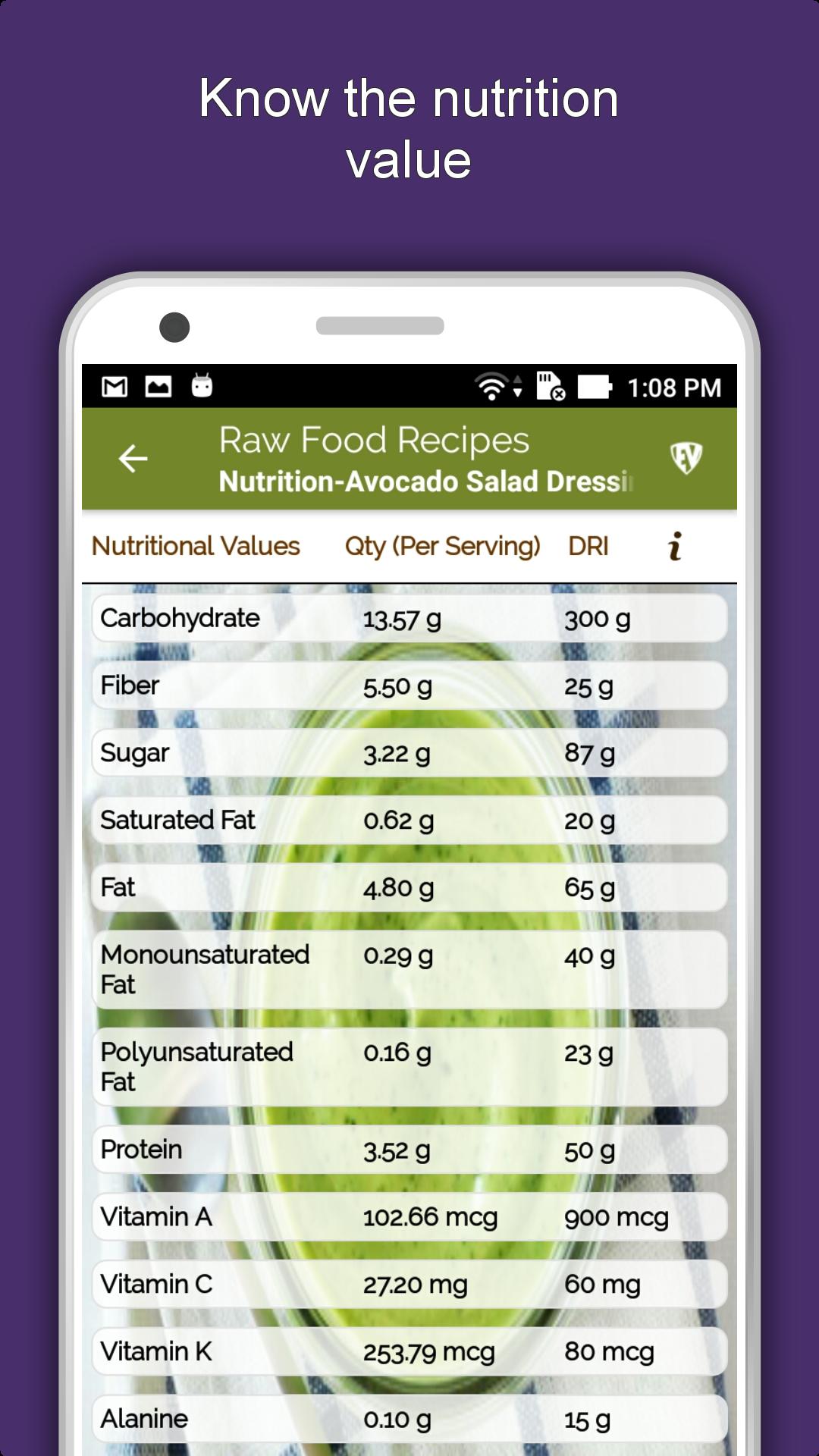 Raw Food Recipes Offline: Healthy, Nutritious Diet 1.1.9 Screenshot 7