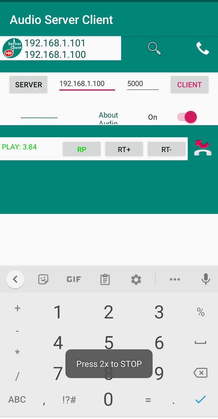 Audio Server Client 1.8 Screenshot 3
