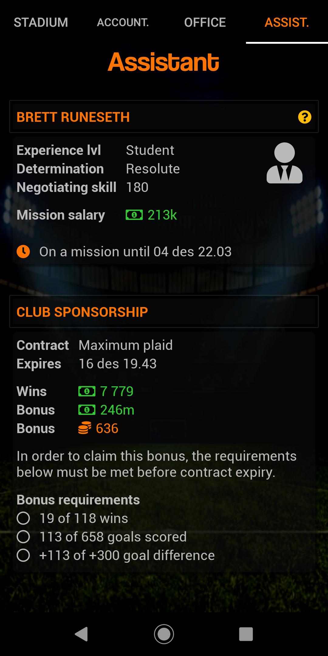 Sidelines Football Manager 2.46 Screenshot 8