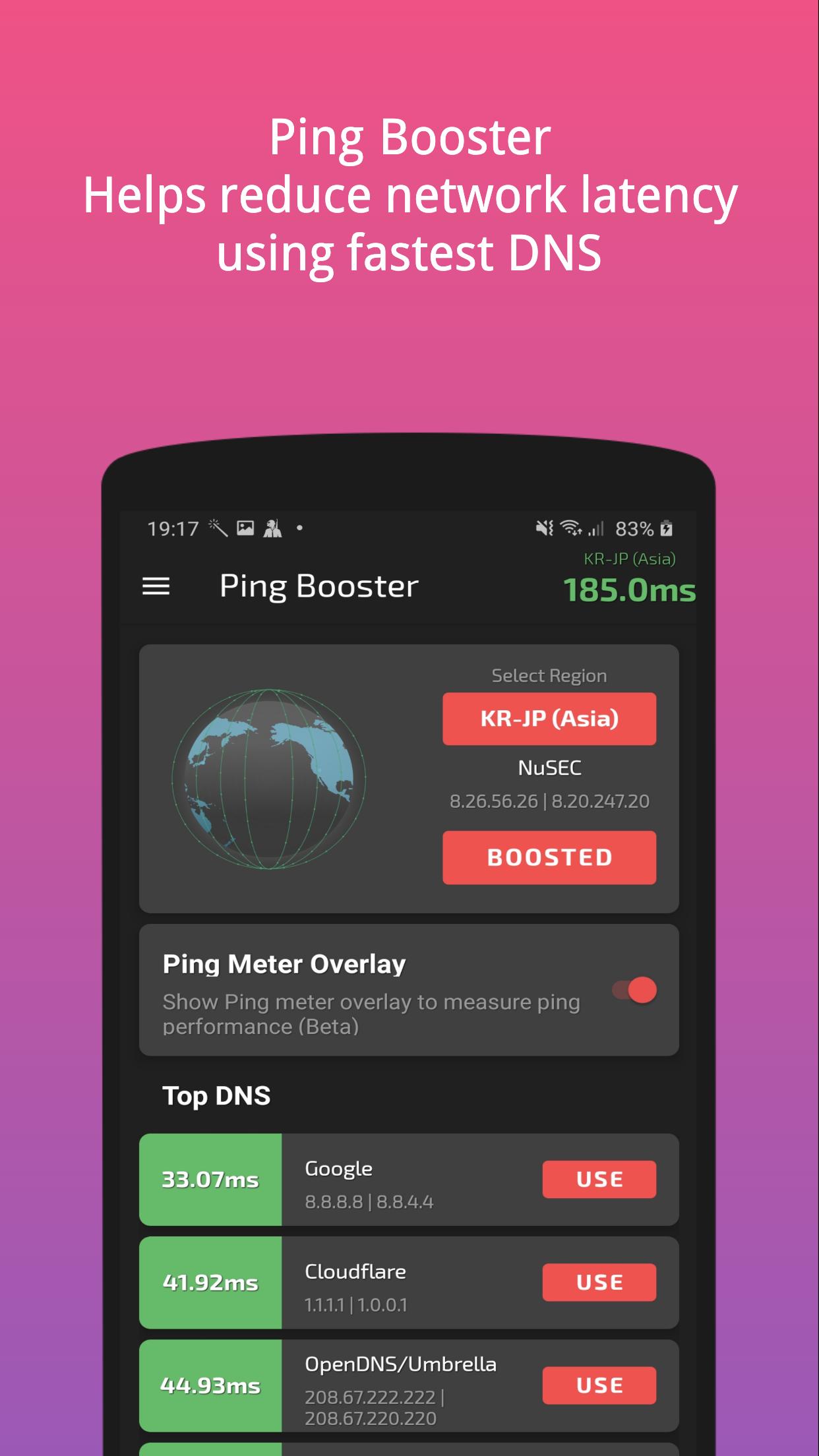 Ping Booster Free ⚡Winner settings for better ping 1.0.30 Screenshot 1