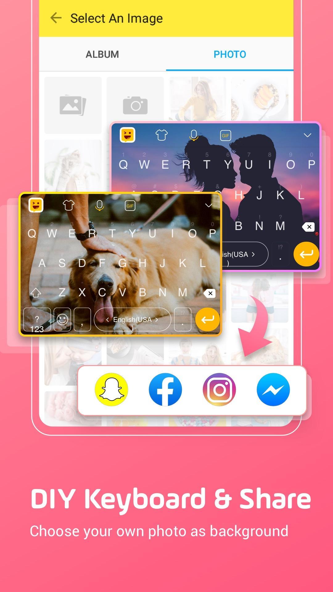 Facemoji Emoji Keyboard Lite:DIY Theme,Emoji,Font 2.5.3.1 Screenshot 1