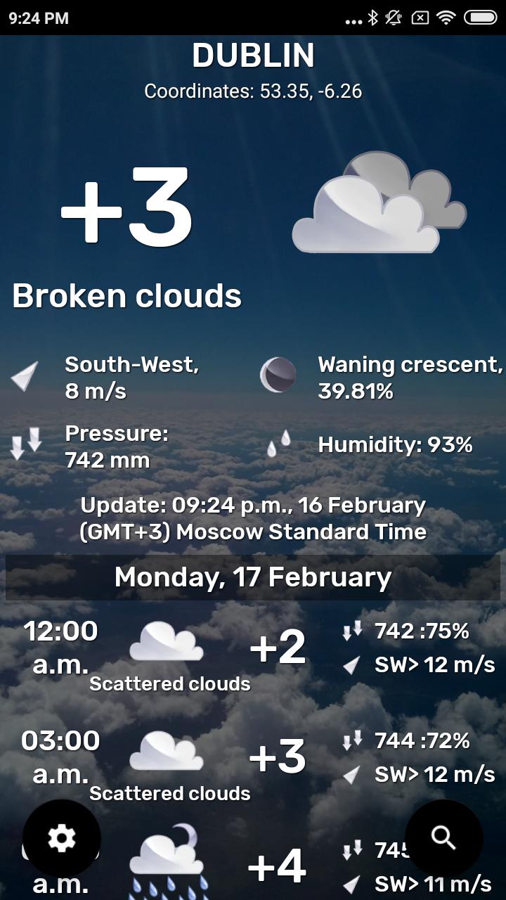 Weather Any place on earth 3.7.0 Screenshot 2