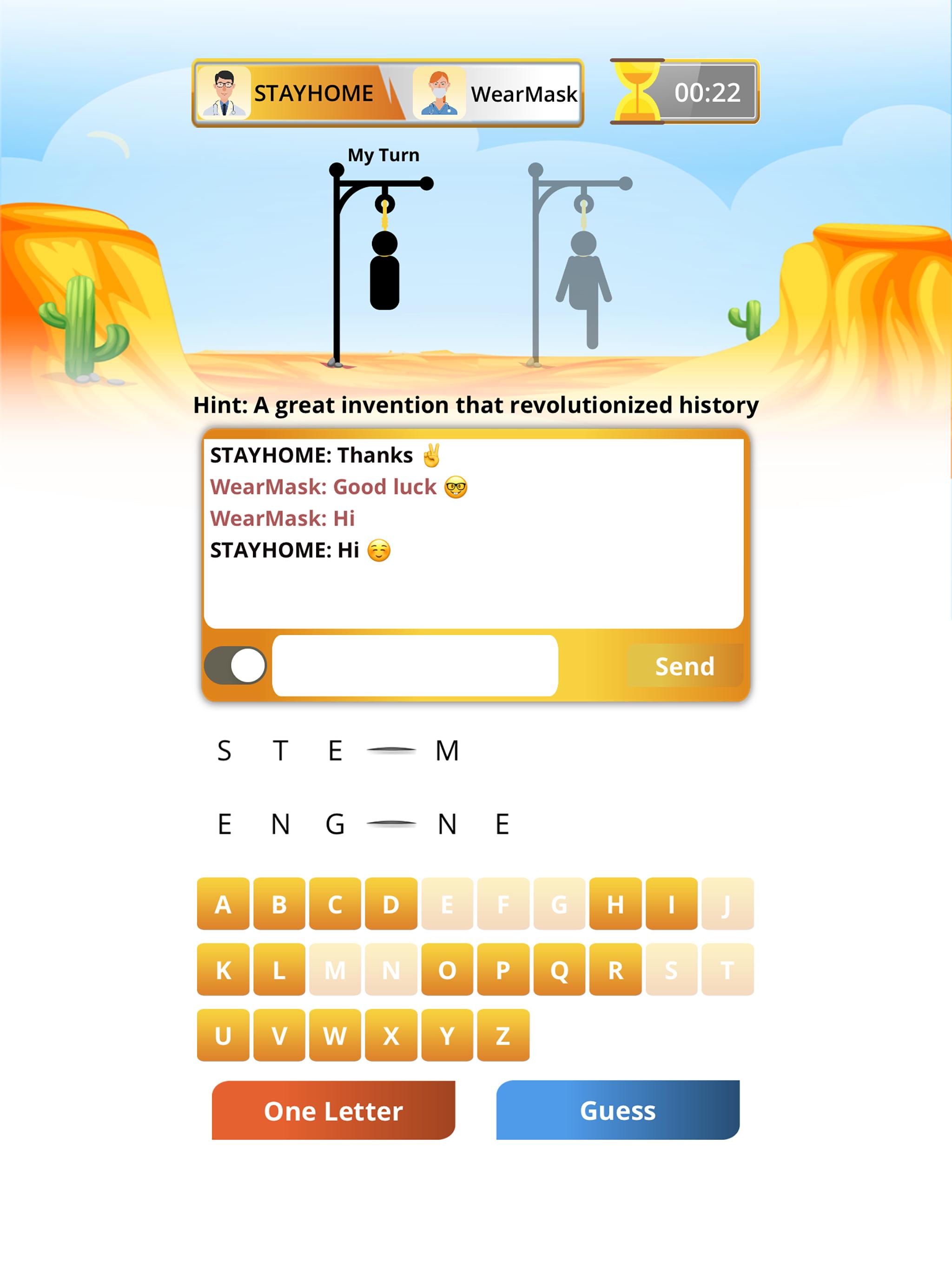 Hangman Multiplayer - Online Word Game 7.9.0 Screenshot 10