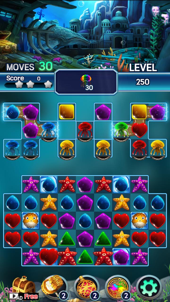 Jewel ocean world: Match-3 puzzle 1.0.6 Screenshot 12