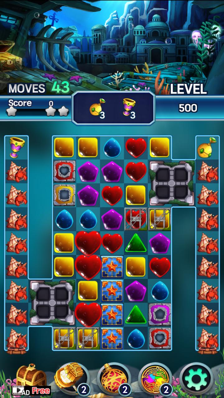 Jewel ocean world: Match-3 puzzle 1.0.6 Screenshot 16
