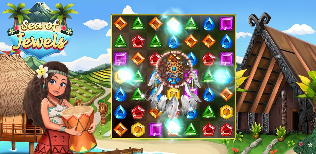 Sea of Jewels : Aloha ! Match3 puzzle 1.0.7 Screenshot 10