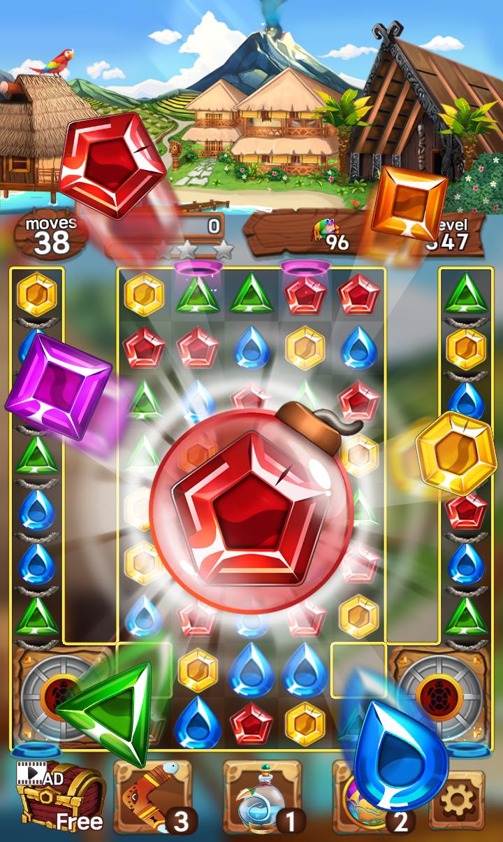 Sea of Jewels : Aloha ! Match3 puzzle 1.0.7 Screenshot 12