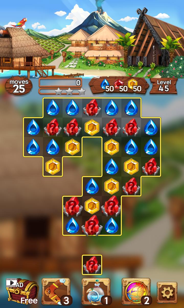 Sea of Jewels : Aloha ! Match3 puzzle 1.0.7 Screenshot 13