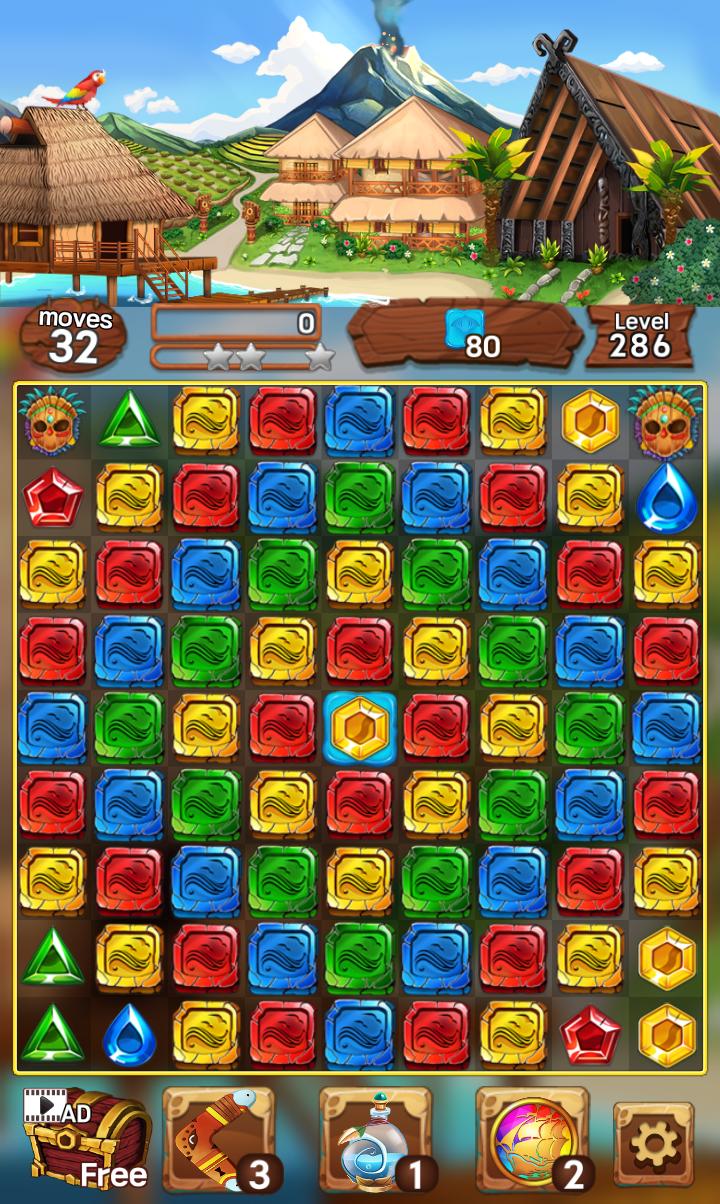 Sea of Jewels : Aloha ! Match3 puzzle 1.0.7 Screenshot 15