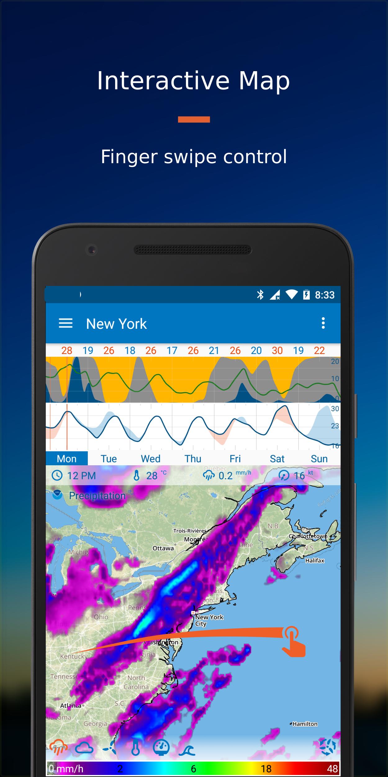 Flowx Weather Map Forecast 3.220 Screenshot 1